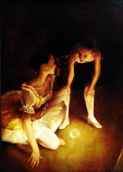 obraz olejny baletnice