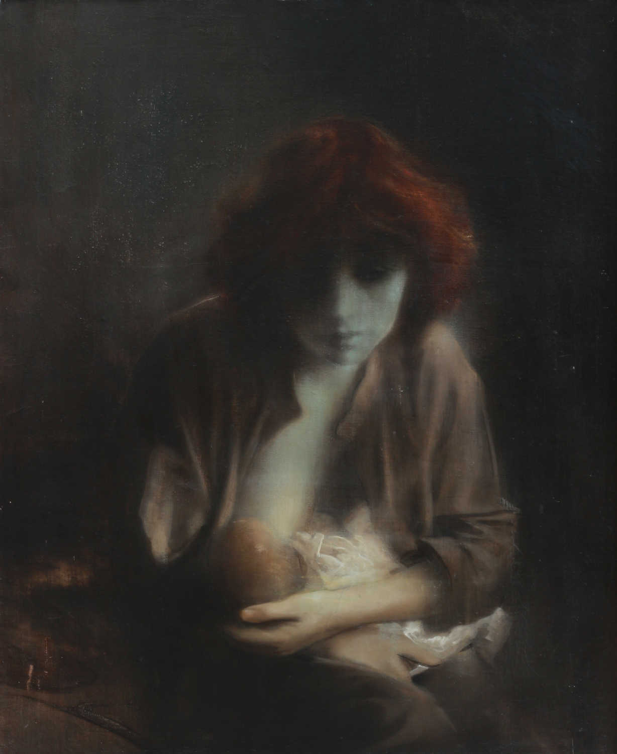 portret obraz olejny macierzyństwo